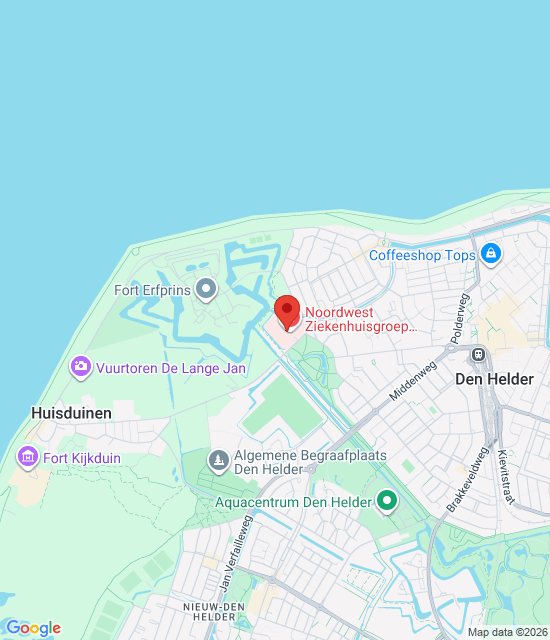 Google maps afbeelding voor Spoedapotheek Den Helder